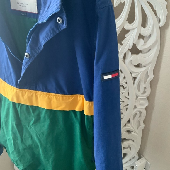 Tommy Jeans Retro Block Anorak Jacket size medium - Picture 4 of 8